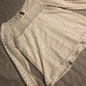 Hollister lace shirt